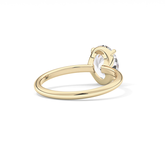 Oval Solitaire Lab Grown Diamond Engagement Ring