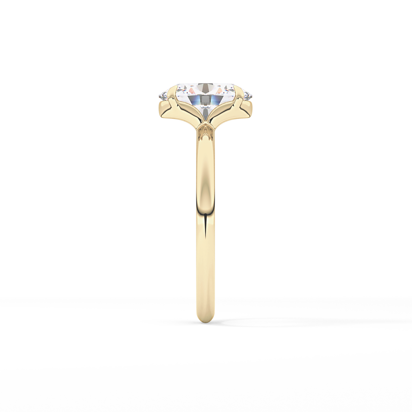 Oval Solitaire Lab Grown Diamond Engagement Ring