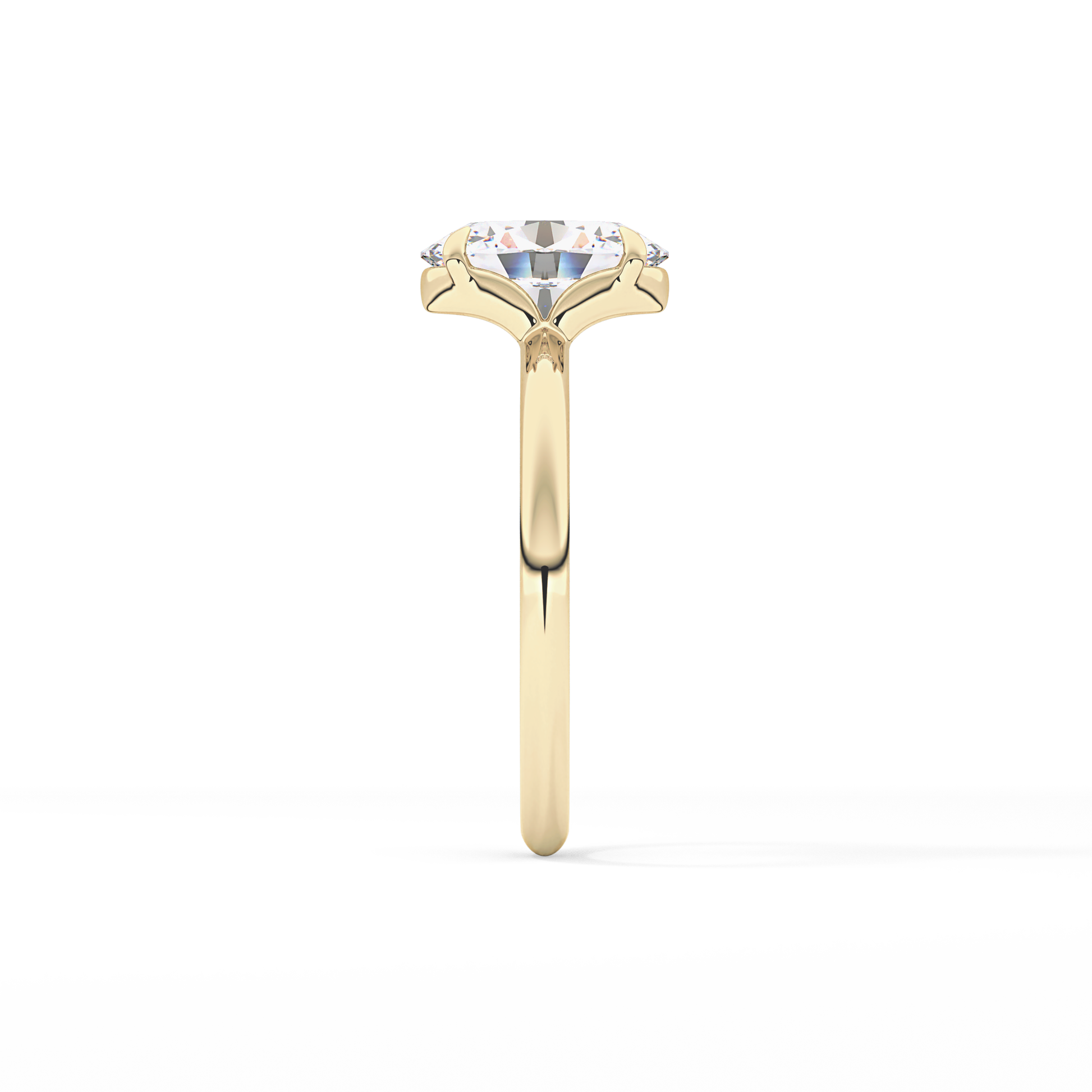 Oval Solitaire Lab Grown Diamond Engagement Ring