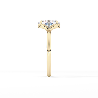 Oval Solitaire Lab Grown Diamond Engagement Ring