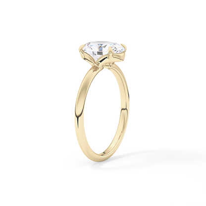 Oval Solitaire Lab Grown Diamond Engagement Ring
