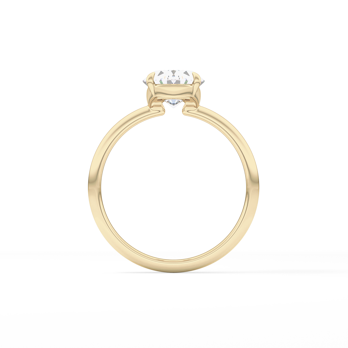 Oval Solitaire Lab Grown Diamond Engagement Ring