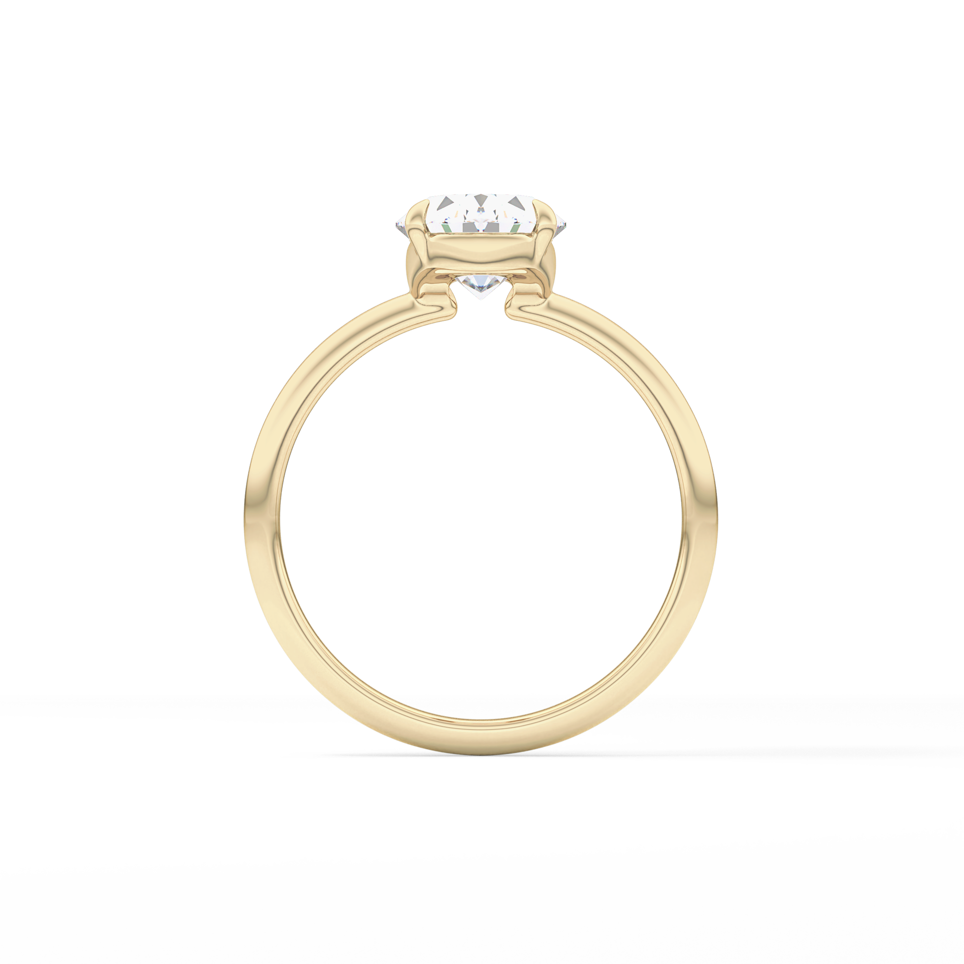 Oval Solitaire Lab Grown Diamond Engagement Ring