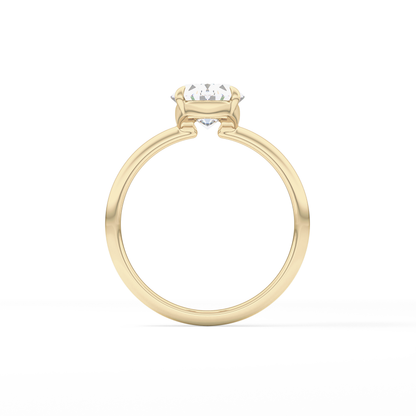 Oval Solitaire Lab Grown Diamond Engagement Ring