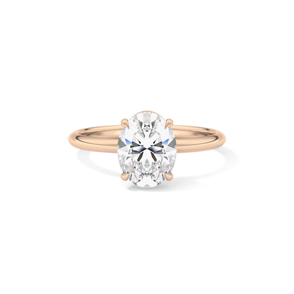 Oval Solitaire Lab Grown Diamond Engagement Ring