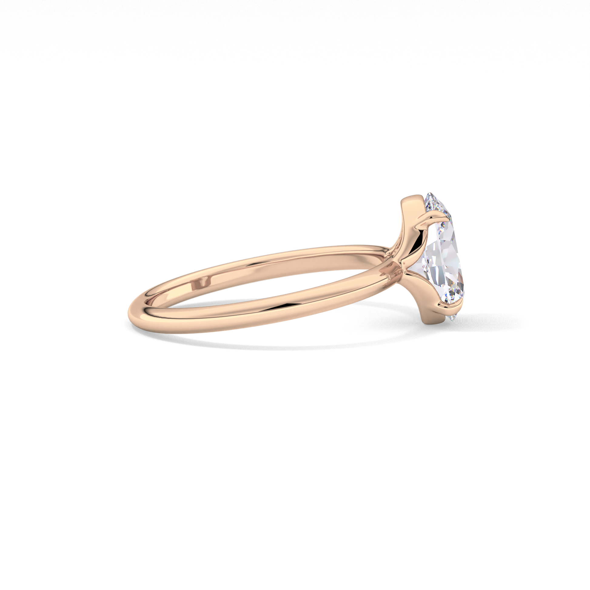Oval Solitaire Lab Grown Diamond Engagement Ring