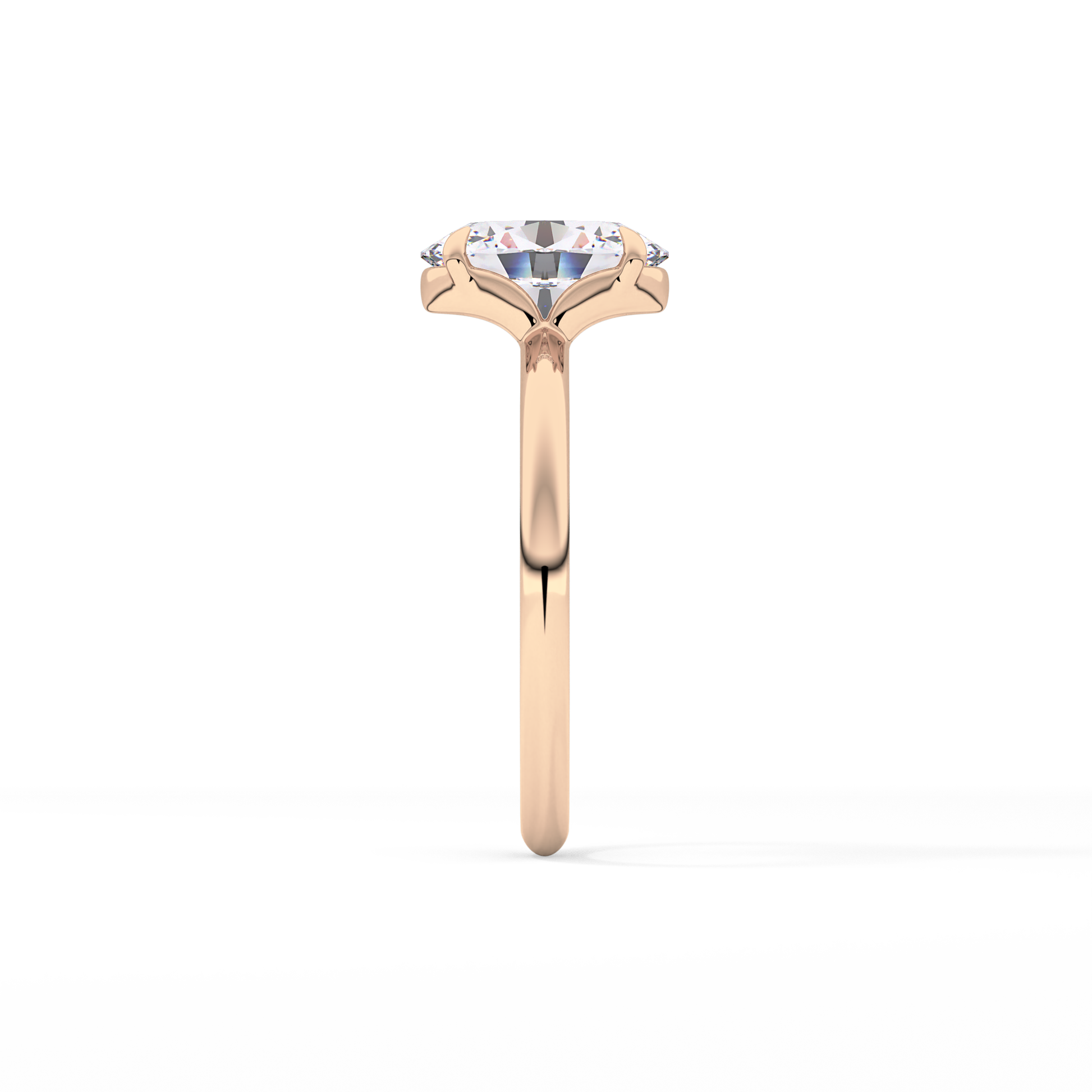 Oval Solitaire Lab Grown Diamond Engagement Ring
