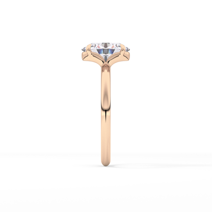 Oval Solitaire Lab Grown Diamond Engagement Ring
