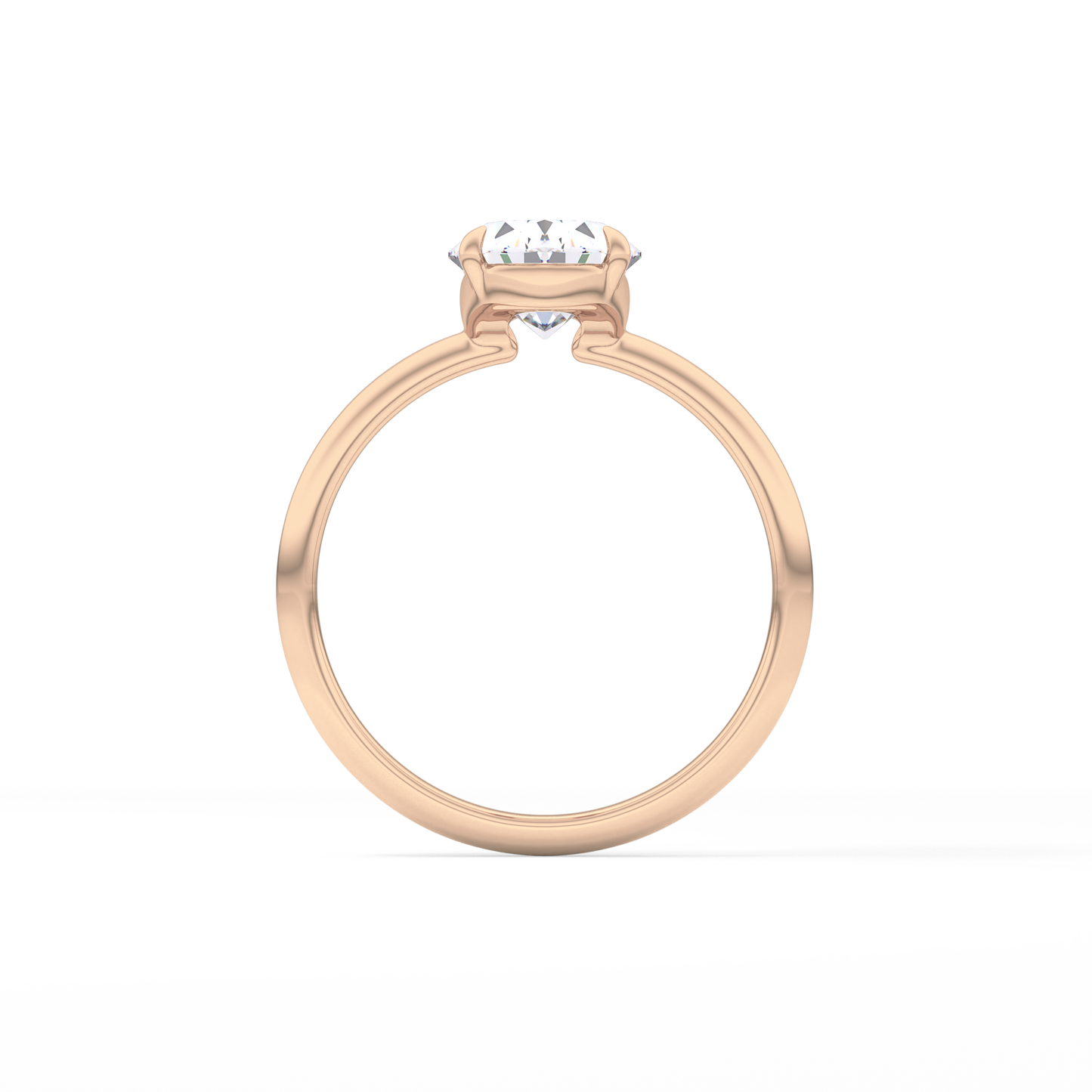 Oval Solitaire Lab Grown Diamond Engagement Ring