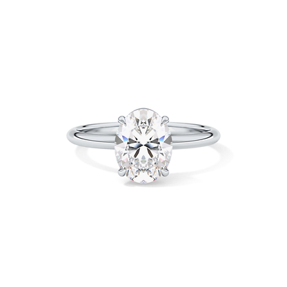 Oval Solitaire Lab Grown Diamond Engagement Ring
