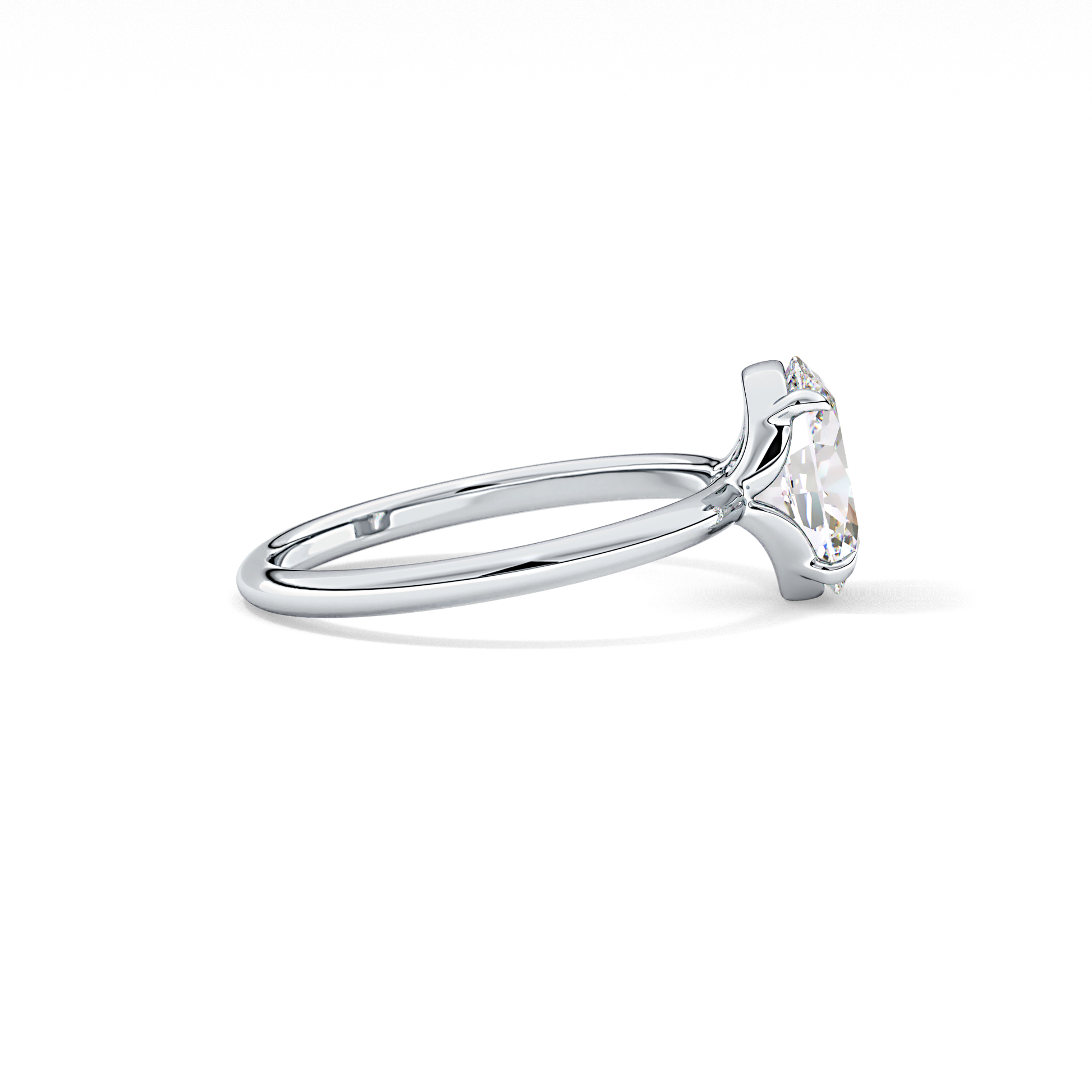 Oval Solitaire Lab Grown Diamond Engagement Ring