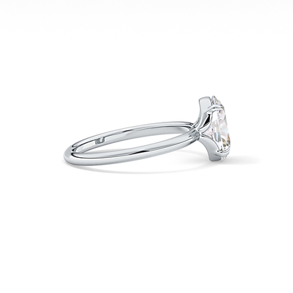 Oval Solitaire Lab Grown Diamond Engagement Ring