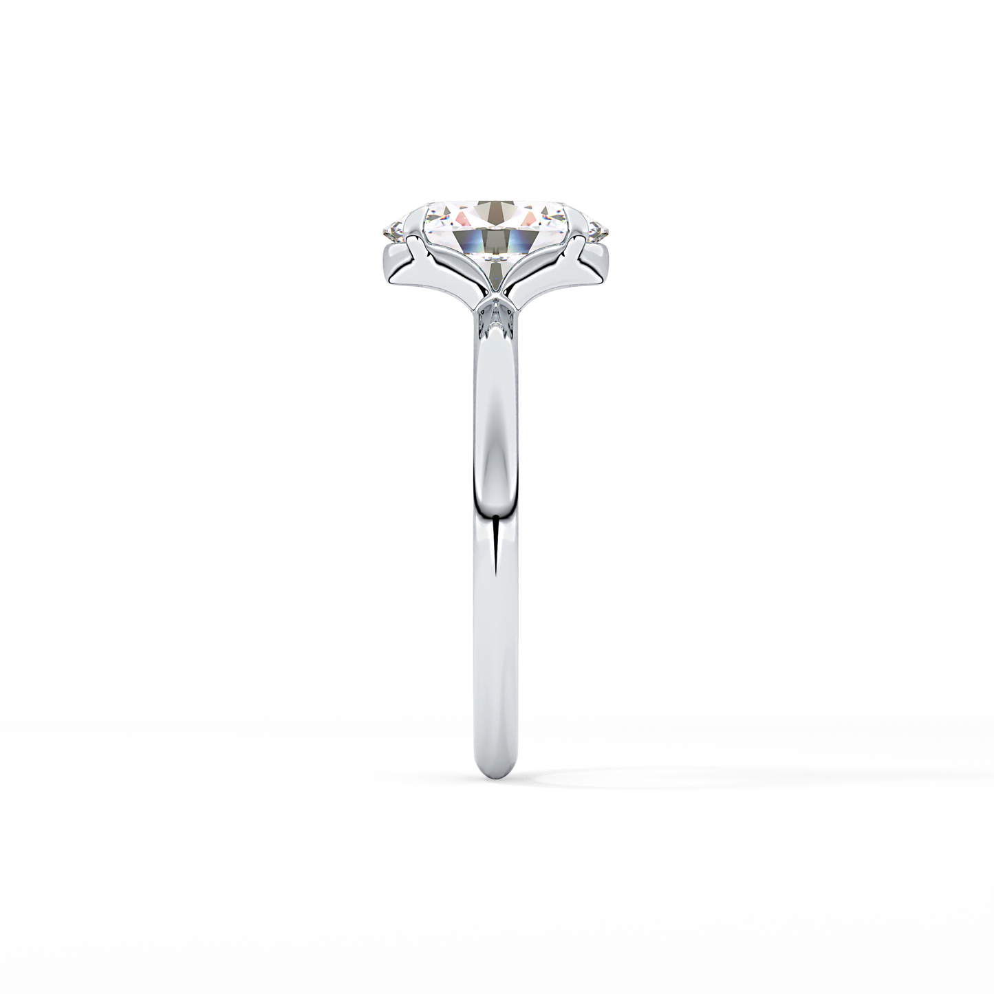 Oval Solitaire Lab Grown Diamond Engagement Ring