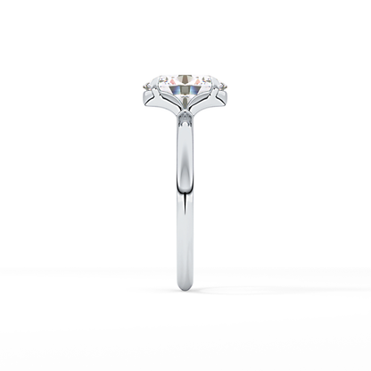 Oval Solitaire Lab Grown Diamond Engagement Ring