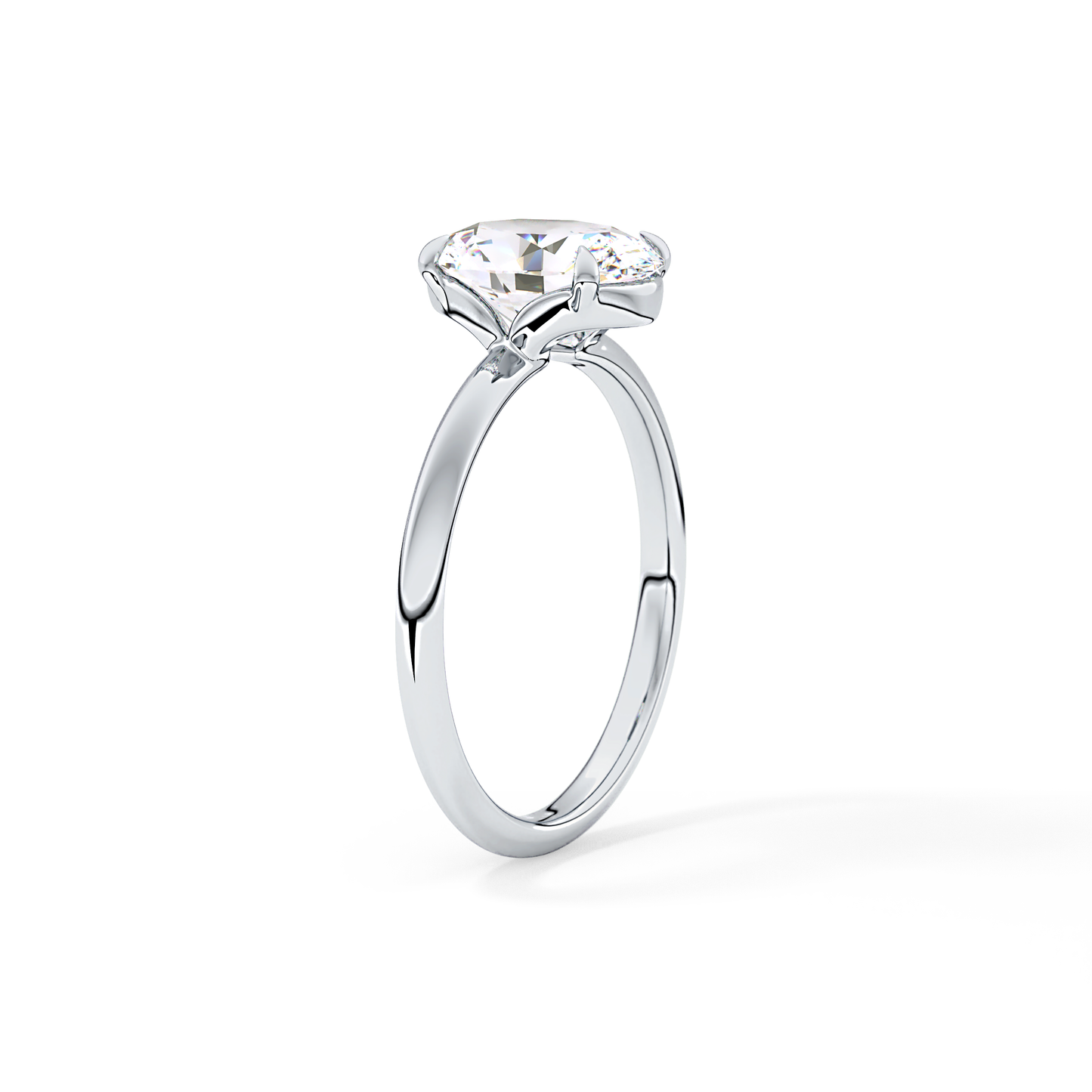 Oval Solitaire Lab Grown Diamond Engagement Ring