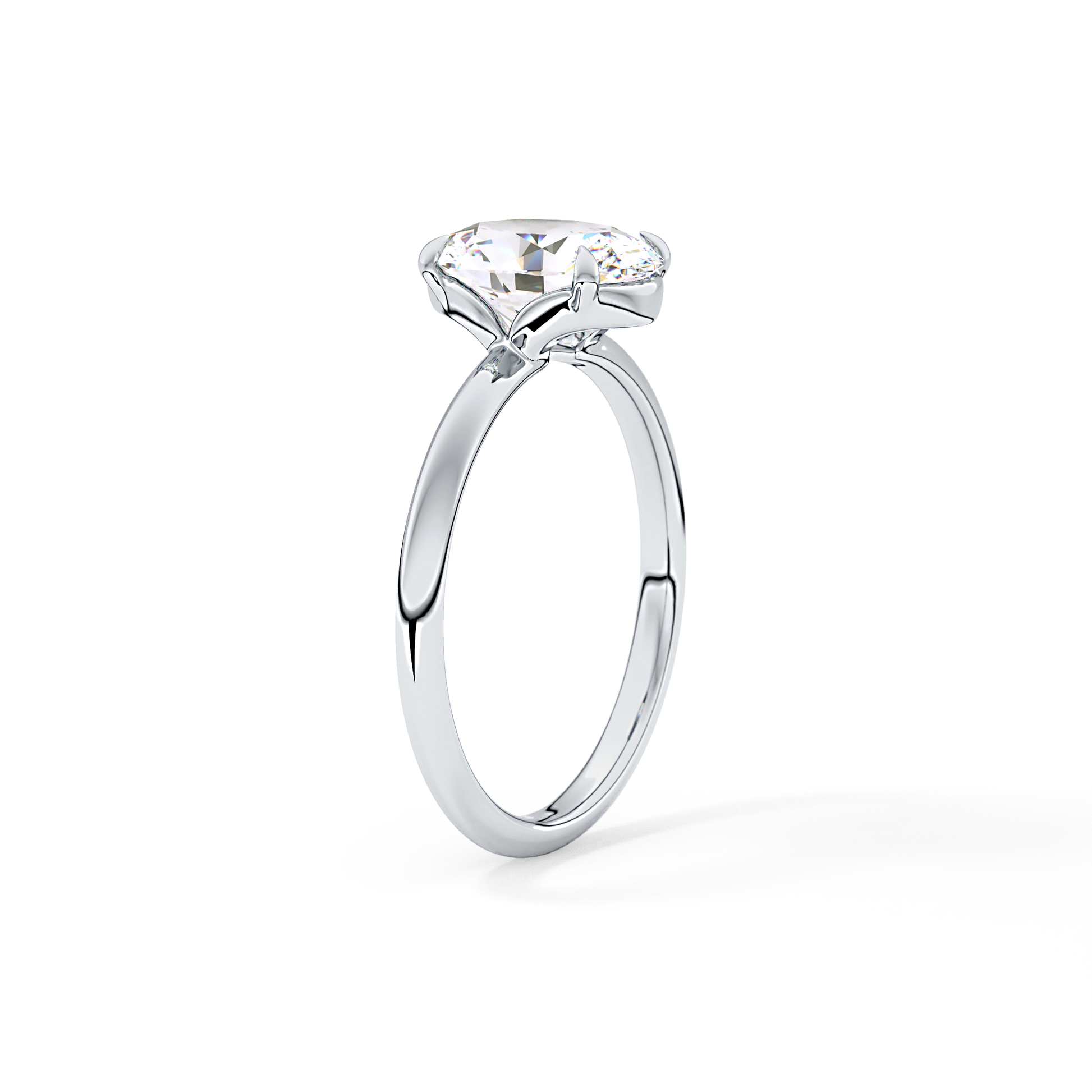 Oval Solitaire Lab Grown Diamond Engagement Ring