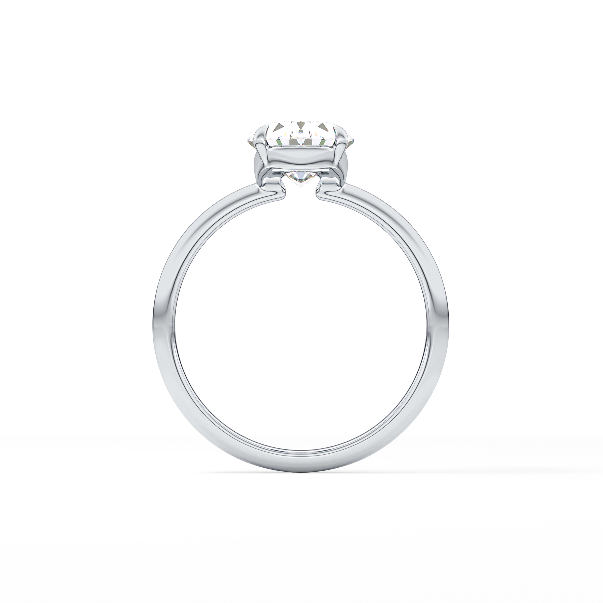 Oval Solitaire Lab Grown Diamond Engagement Ring