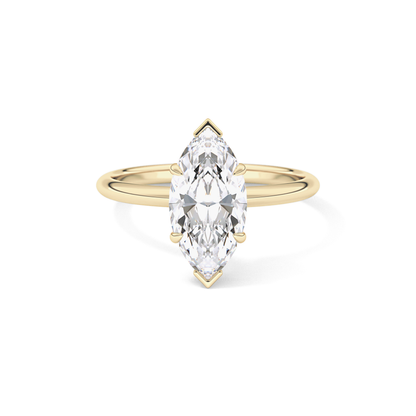 Oval Solitaire Bezel Lab Grown Diamond Engagement Ring
