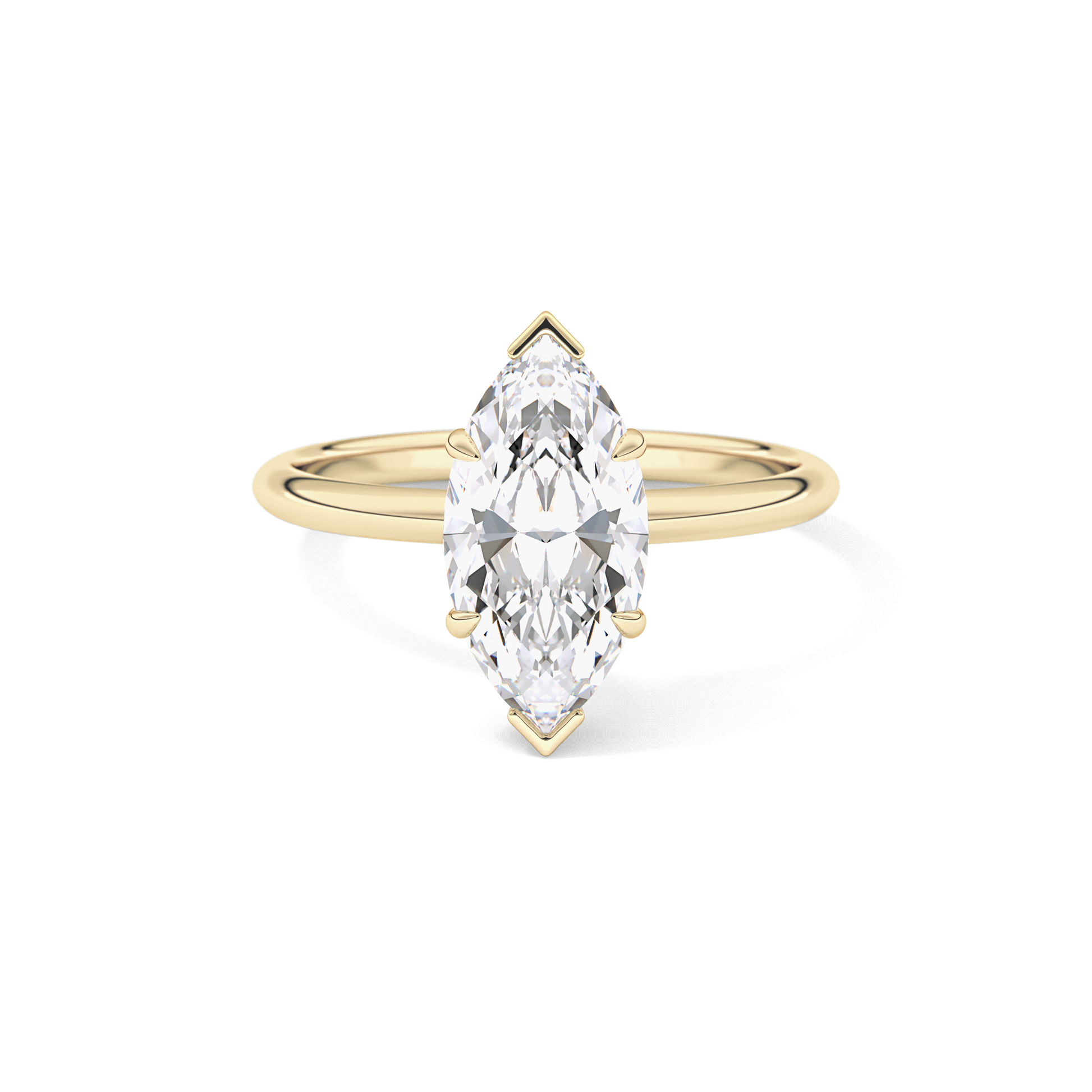 Marquise Solitaire Lab Grown Diamond Engagement Ring