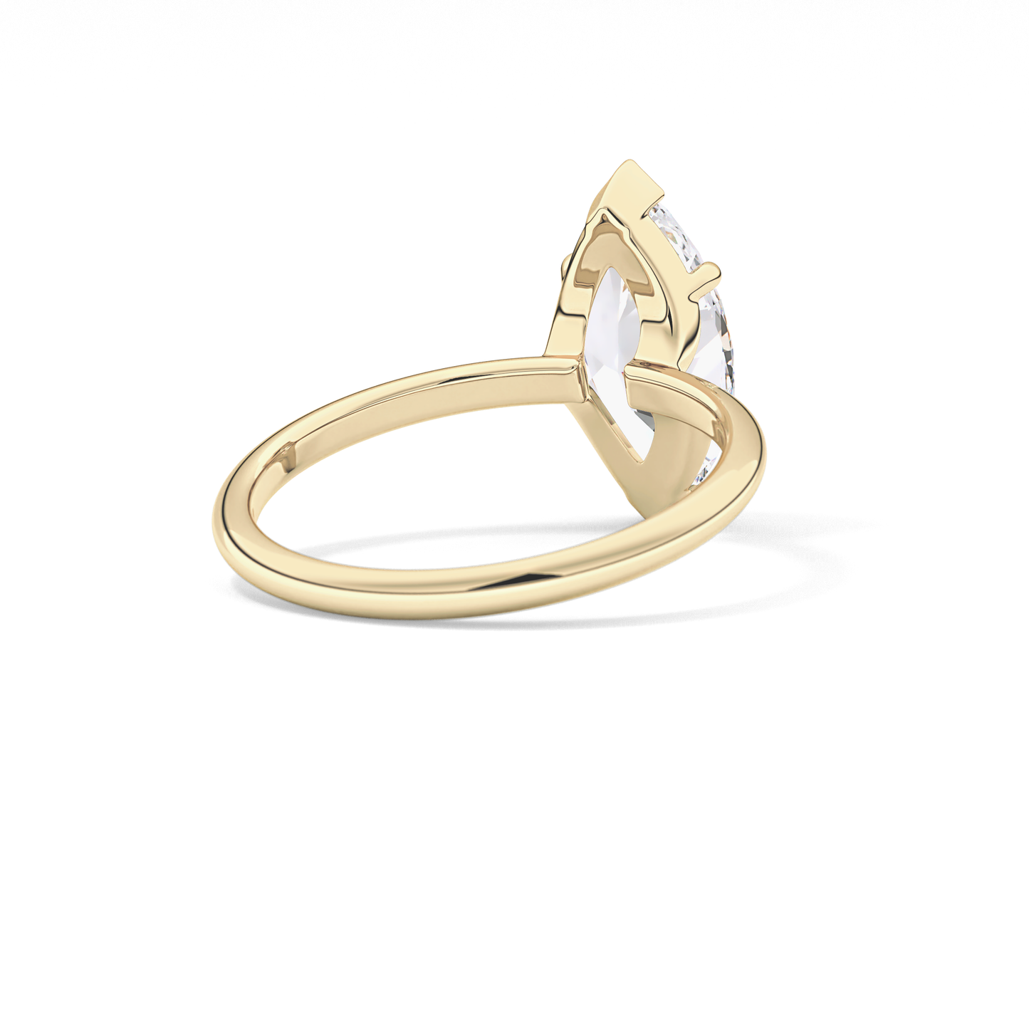 Oval Solitaire Bezel Lab Grown Diamond Engagement Ring