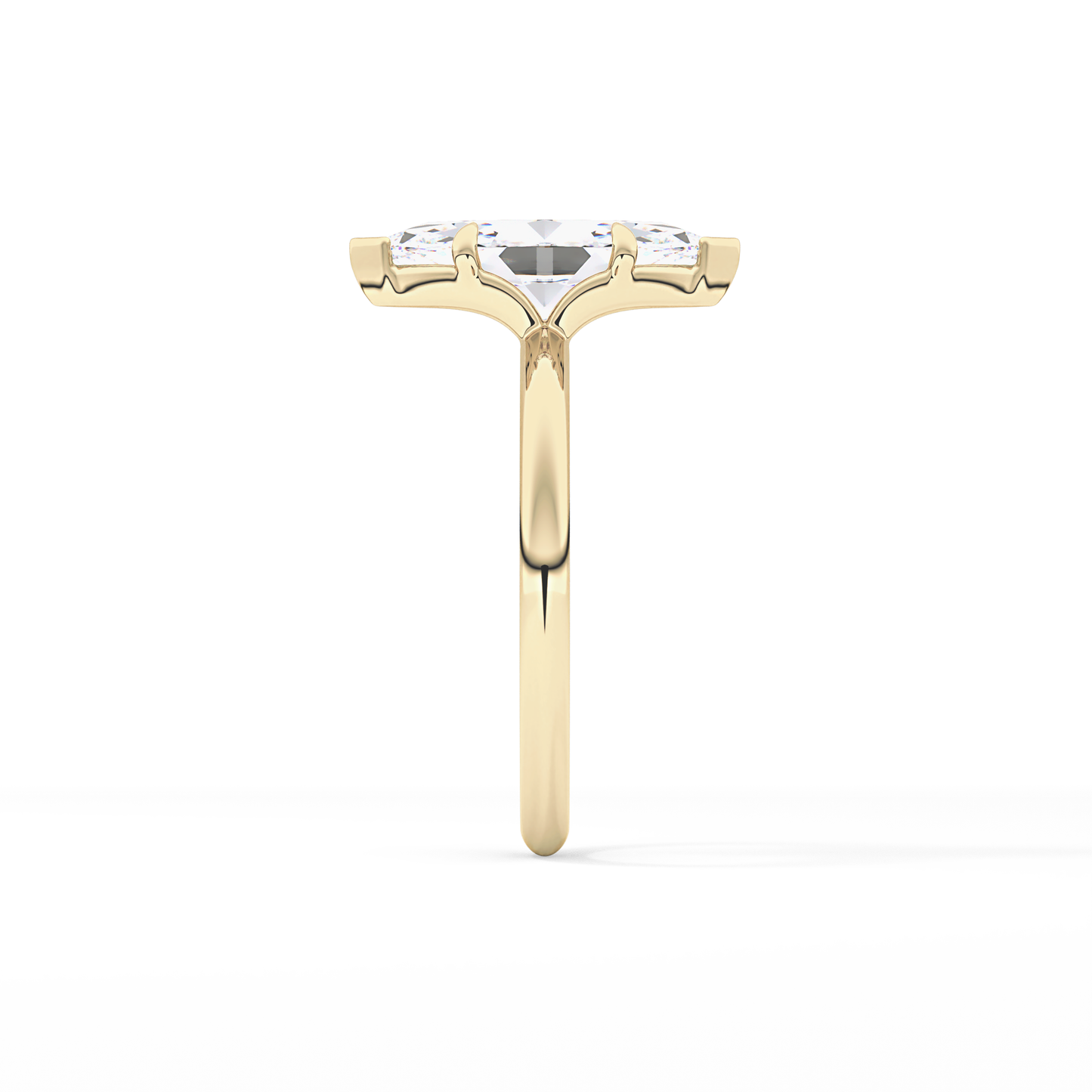 Marquise Solitaire Lab Grown Diamond Engagement Ring