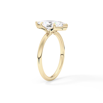 Oval Solitaire Bezel Lab Grown Diamond Engagement Ring