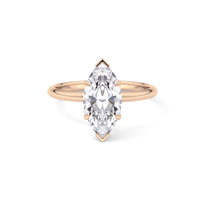 Oval Solitaire Bezel Lab Grown Diamond Engagement Ring