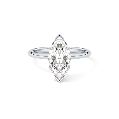 Marquise Solitaire Lab Grown Diamond Engagement Ring