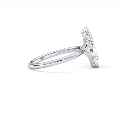 Marquise Solitaire Lab Grown Diamond Engagement Ring