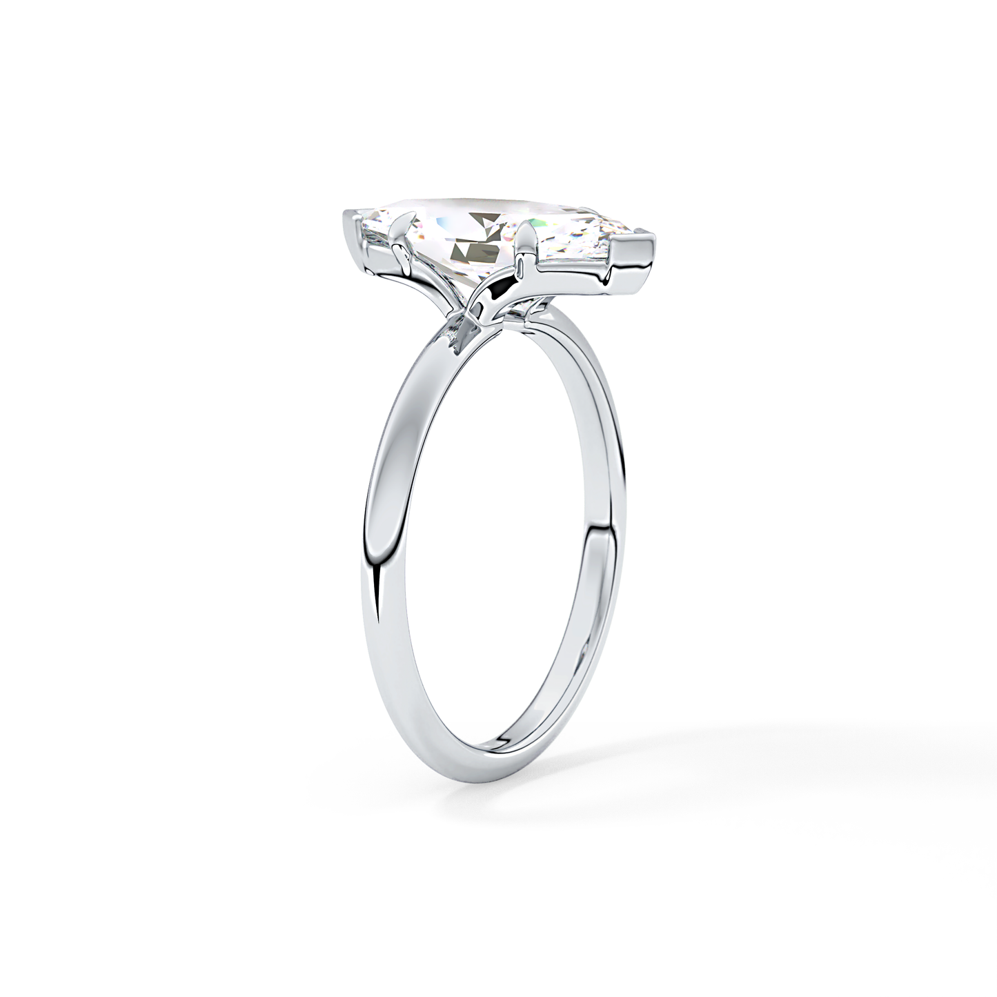 Marquise Solitaire Lab Grown Diamond Engagement Ring