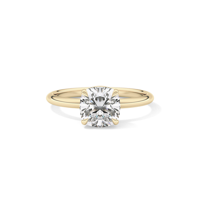 Cushion Solitaire Lab Grown Diamond Engagement Ring