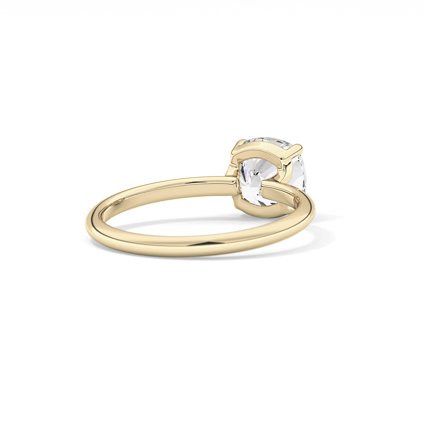 Cushion Solitaire Lab Grown Diamond Engagement Ring