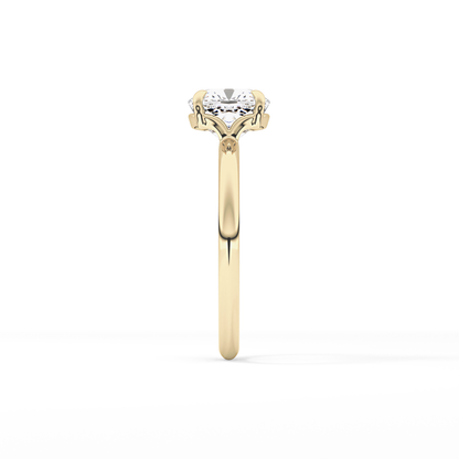 Cushion Solitaire Lab Grown Diamond Engagement Ring