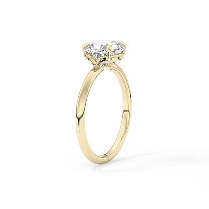 Cushion Solitaire Lab Grown Diamond Engagement Ring