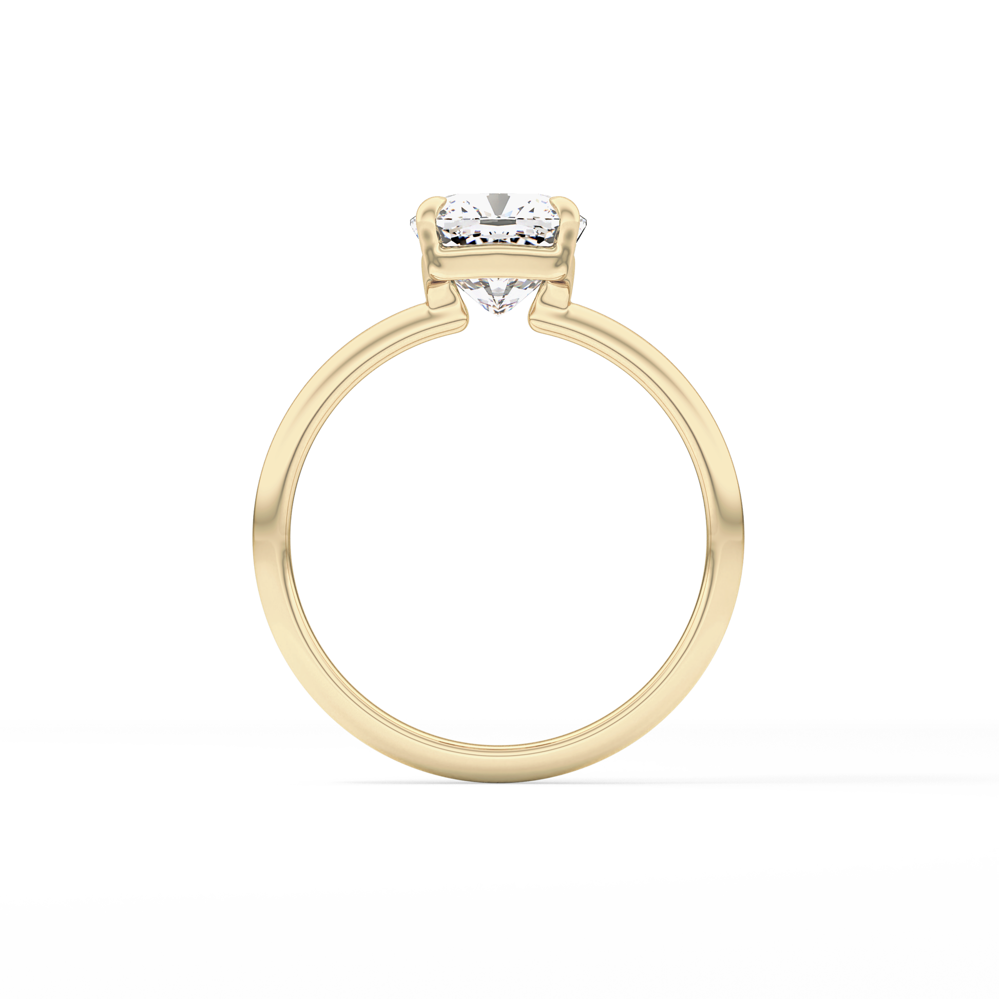 Cushion Solitaire Lab Grown Diamond Engagement Ring