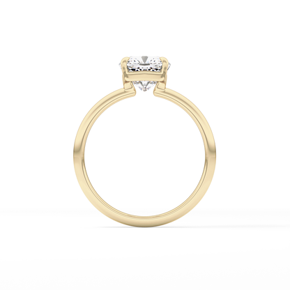 Cushion Solitaire Lab Grown Diamond Engagement Ring