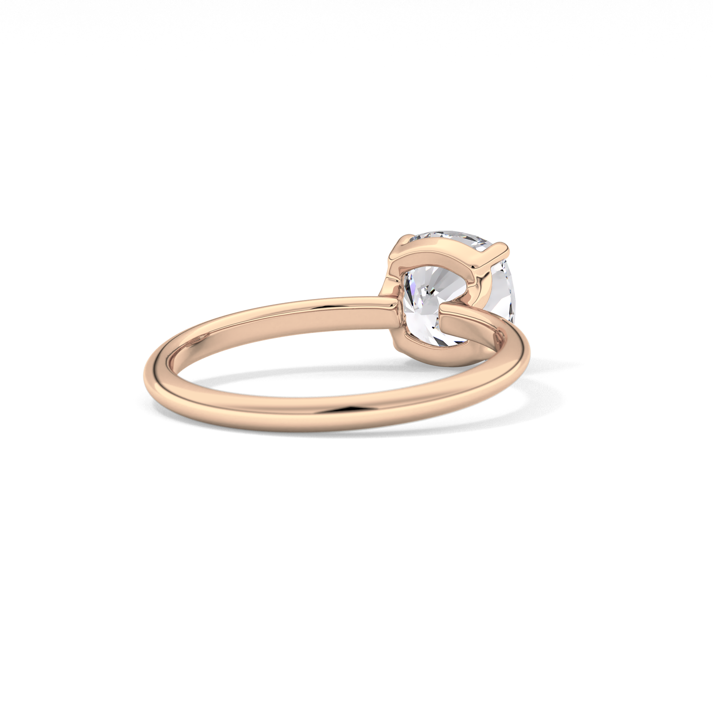Cushion Solitaire Lab Grown Diamond Engagement Ring