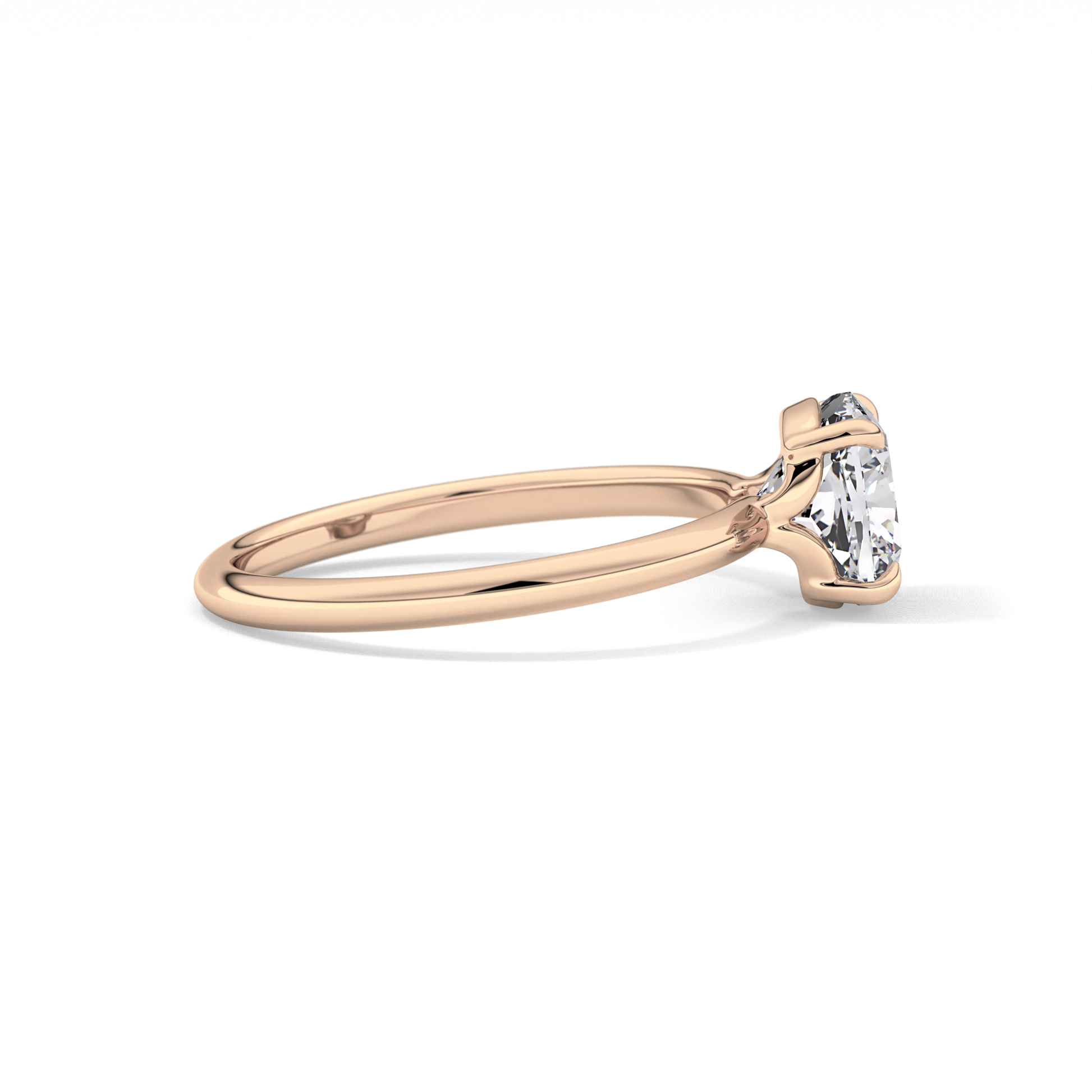 Cushion Solitaire Lab Grown Diamond Engagement Ring