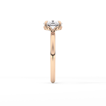 Cushion Solitaire Lab Grown Diamond Engagement Ring