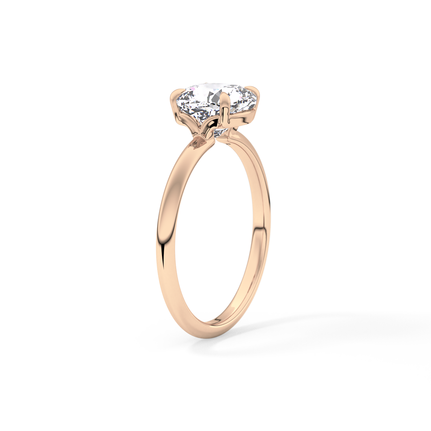 Cushion Solitaire Lab Grown Diamond Engagement Ring