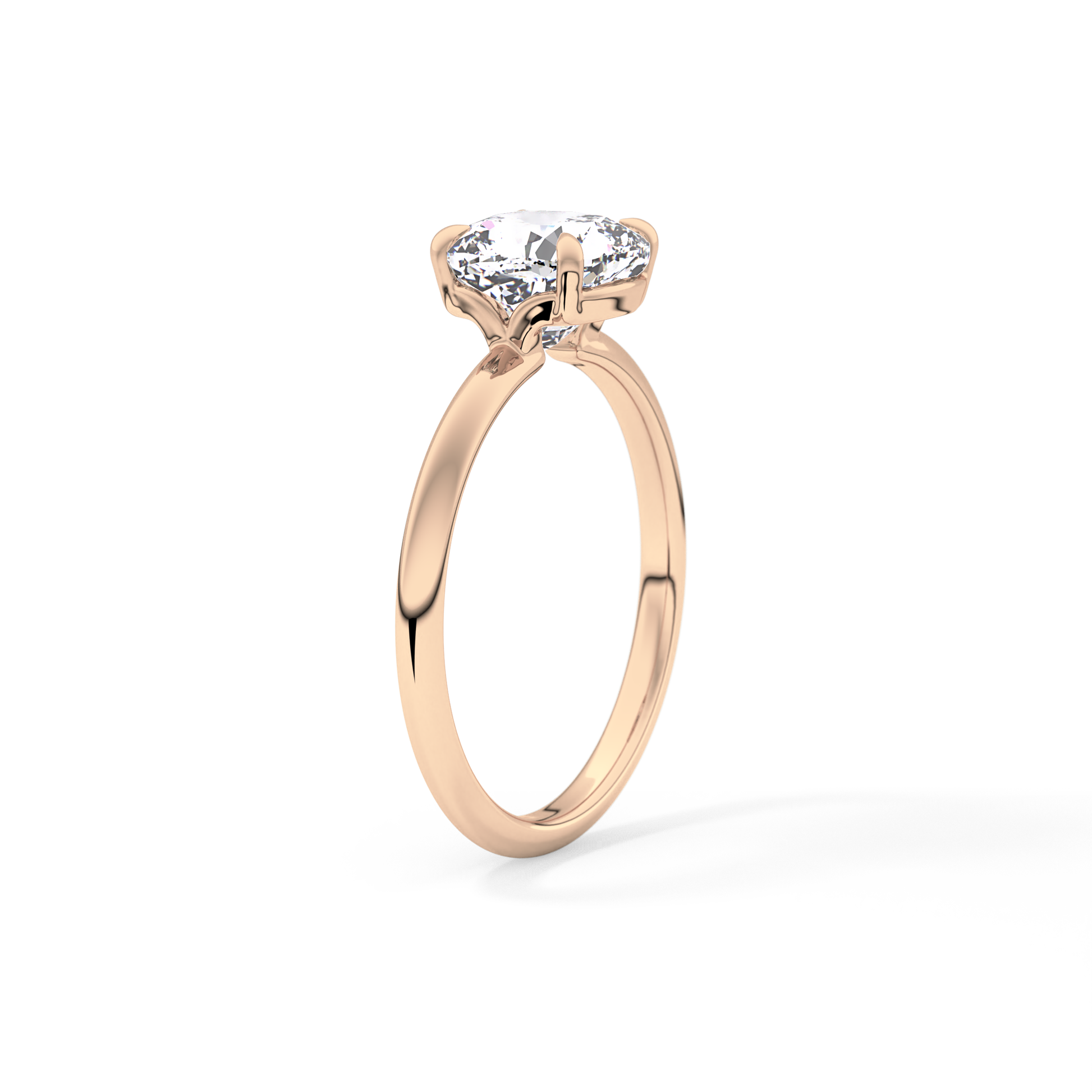 Cushion Solitaire Lab Grown Diamond Engagement Ring