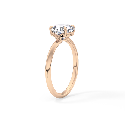 Cushion Solitaire Lab Grown Diamond Engagement Ring