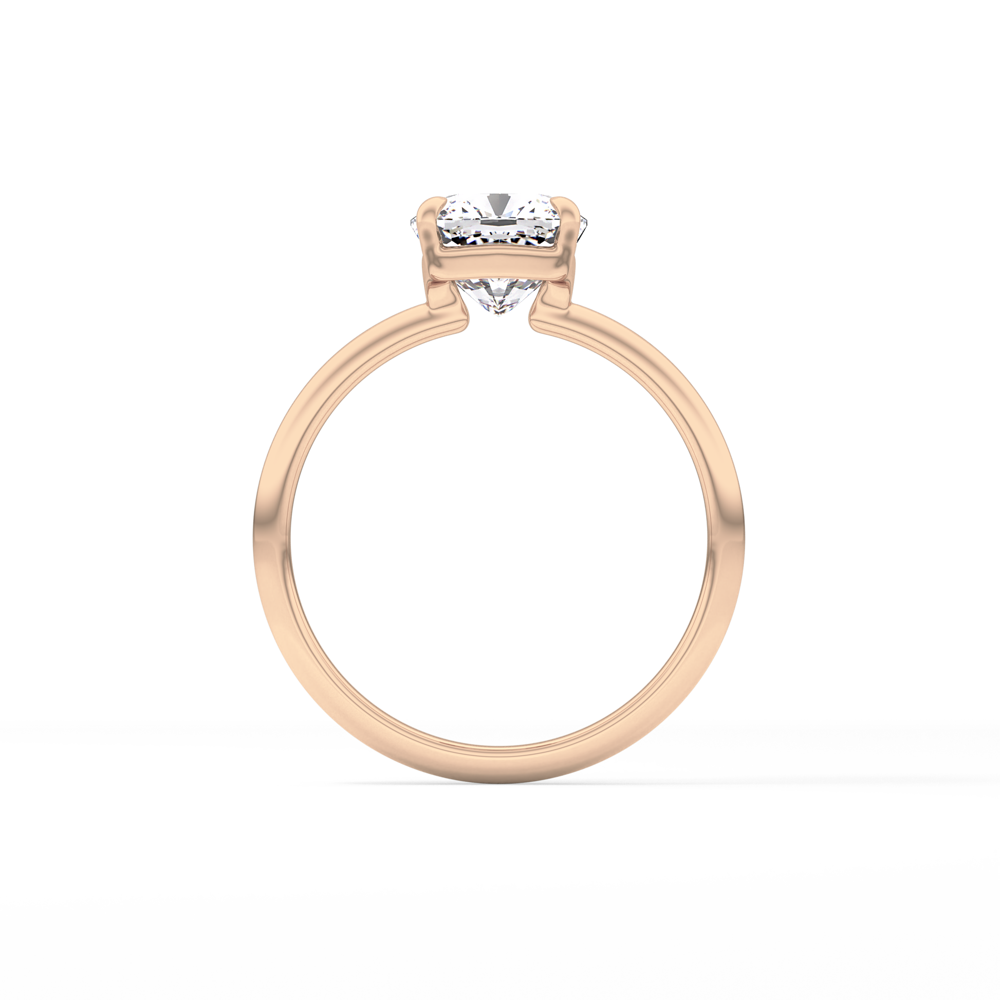 Cushion Solitaire Lab Grown Diamond Engagement Ring