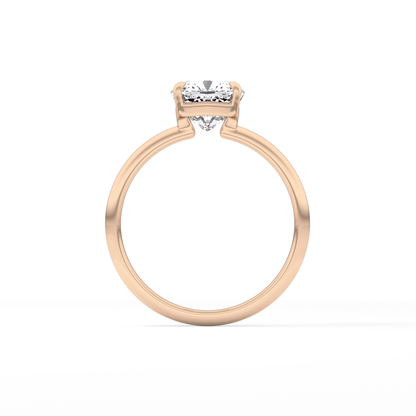 Cushion Solitaire Lab Grown Diamond Engagement Ring