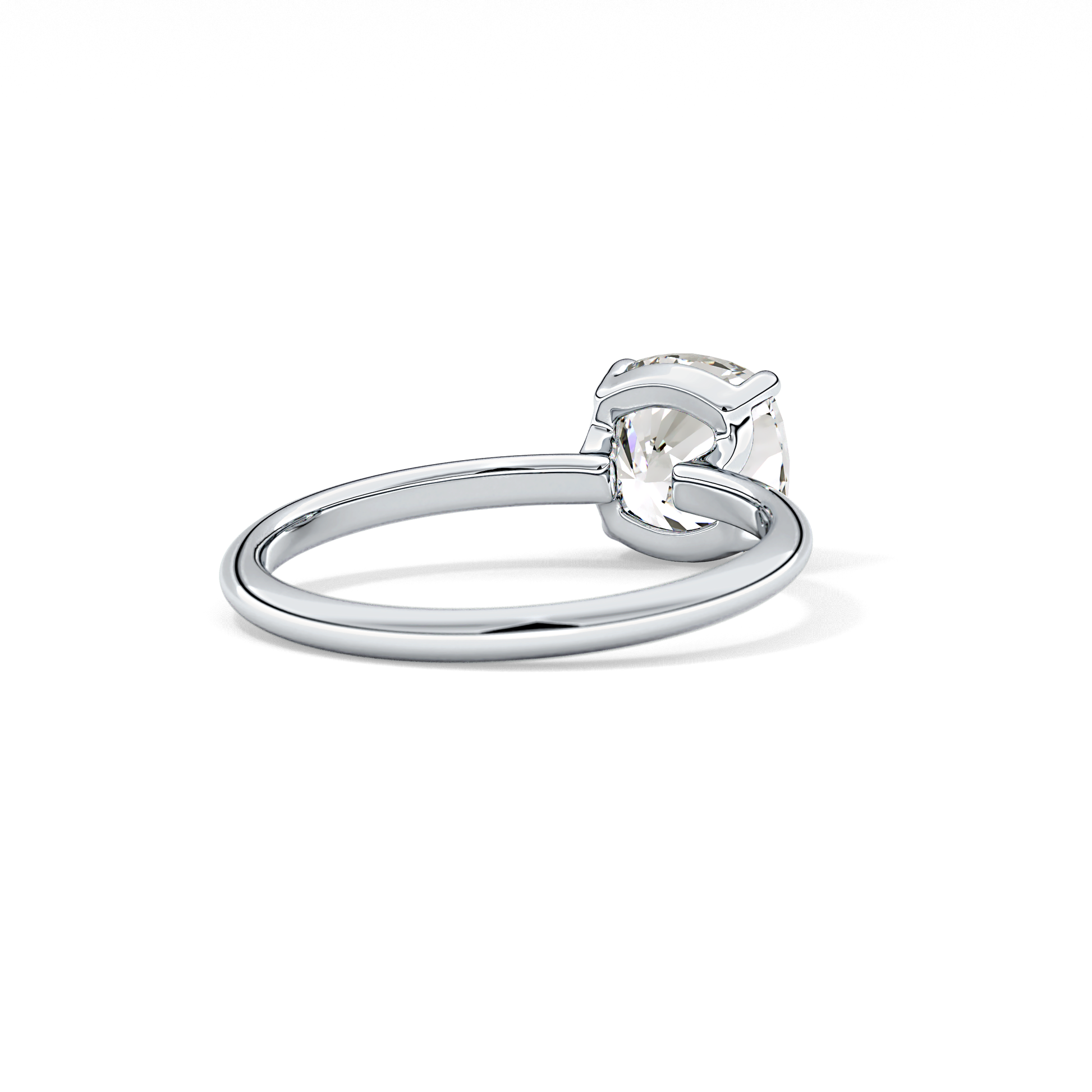 Cushion Solitaire Lab Grown Diamond Engagement Ring