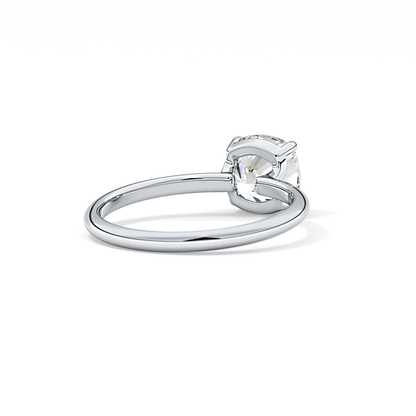 Cushion Solitaire Lab Grown Diamond Engagement Ring