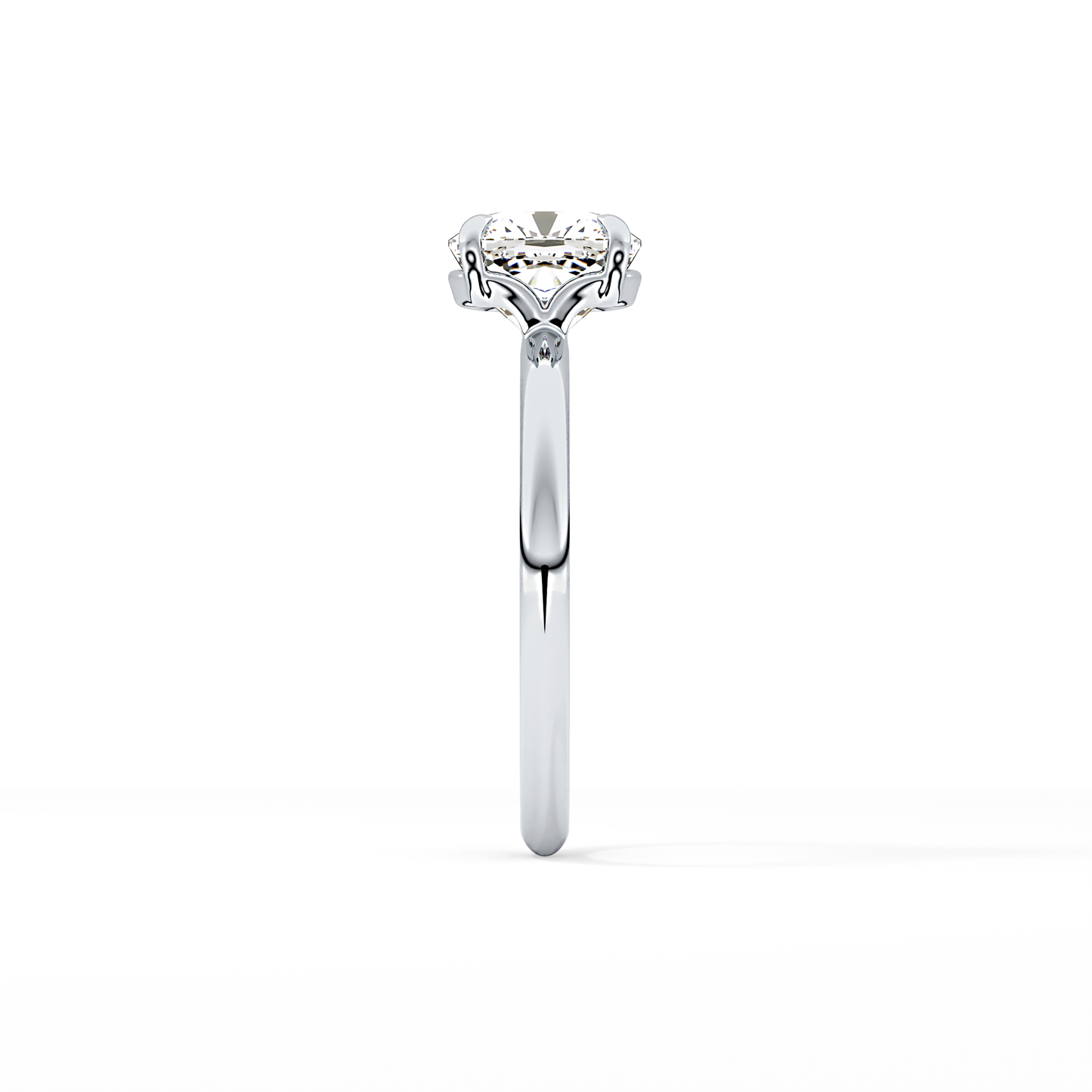 Cushion Solitaire Lab Grown Diamond Engagement Ring