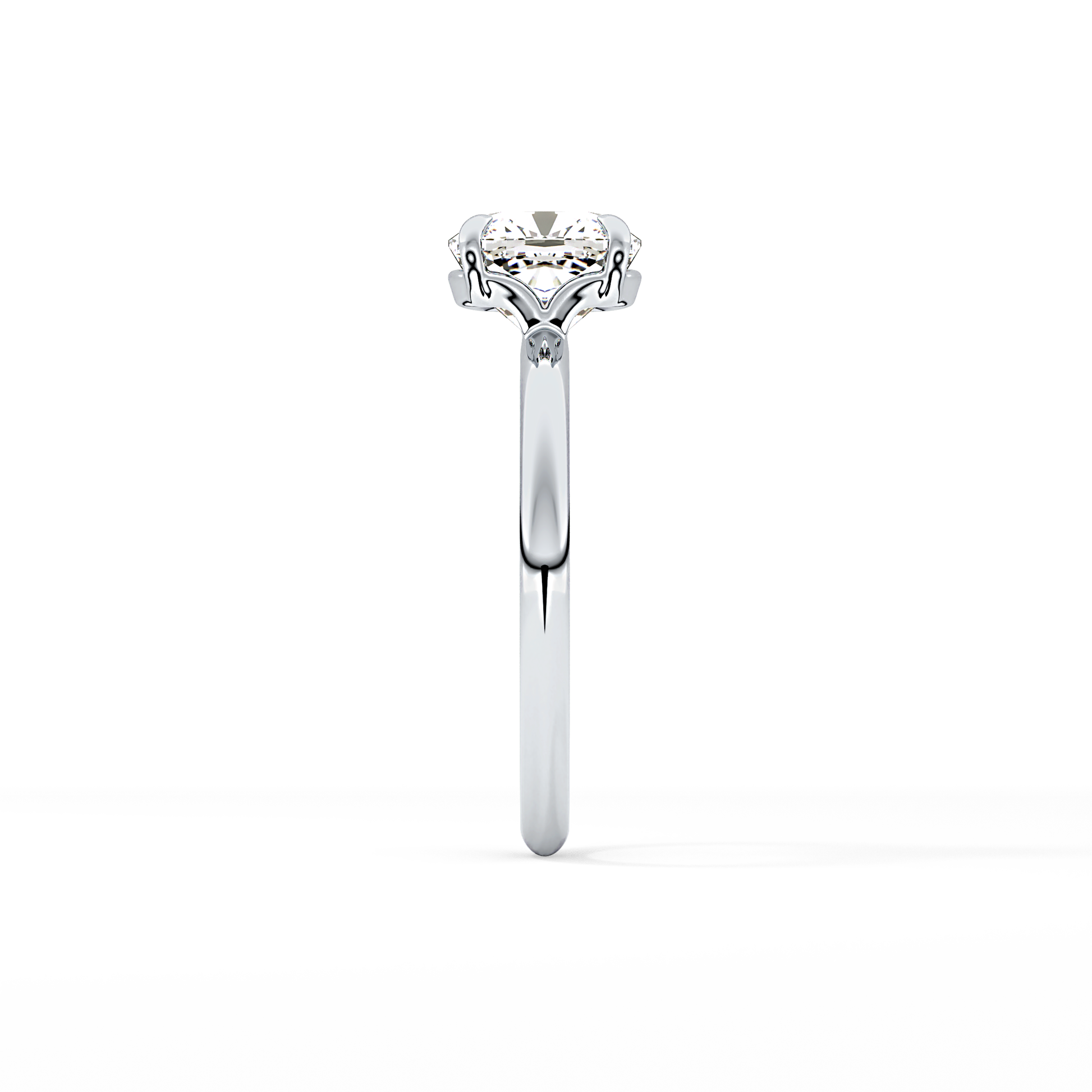 Cushion Solitaire Lab Grown Diamond Engagement Ring
