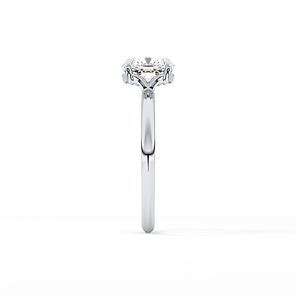 Cushion Solitaire Lab Grown Diamond Engagement Ring