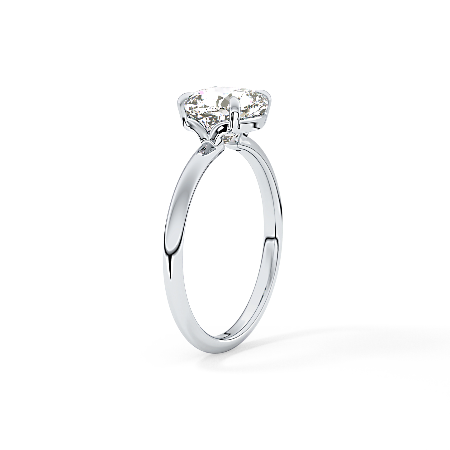 Cushion Solitaire Lab Grown Diamond Engagement Ring